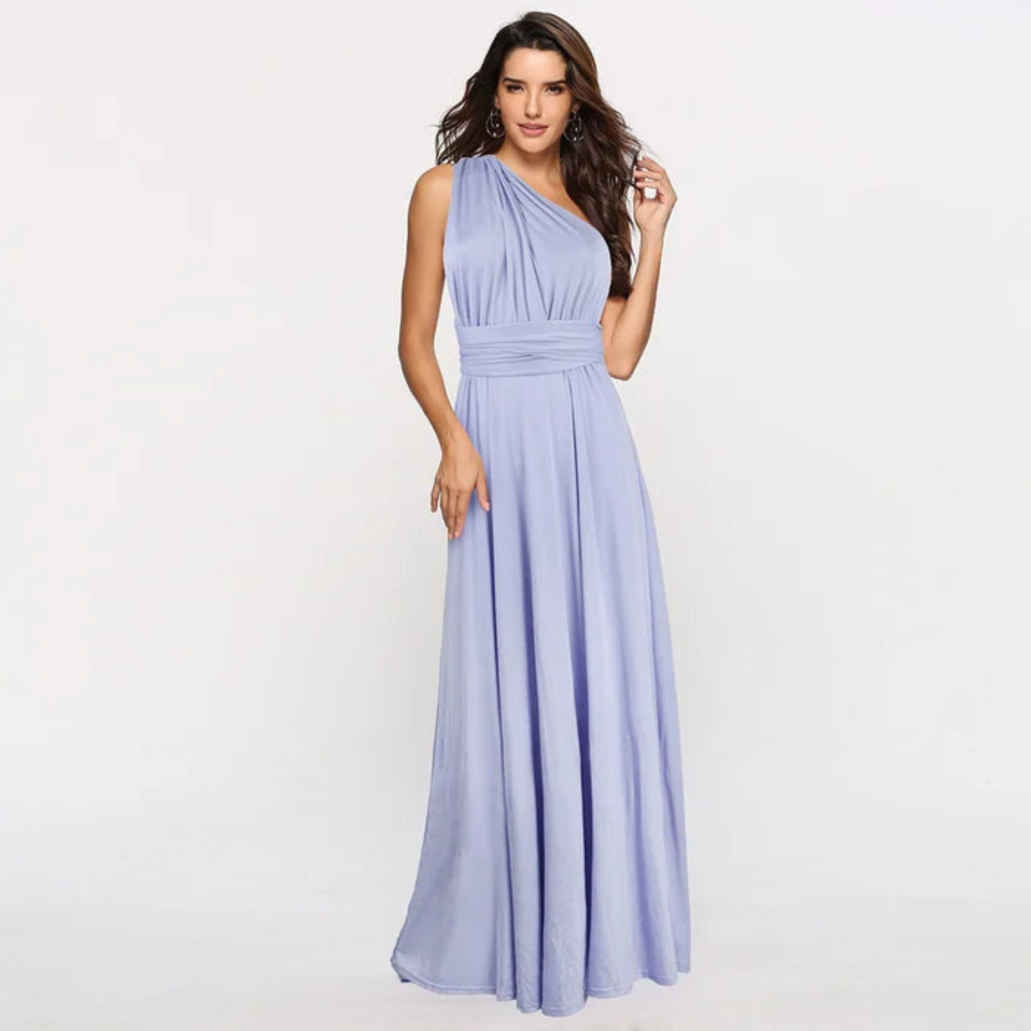 Vestido largo mujer con espalda descubierta diseño versátil