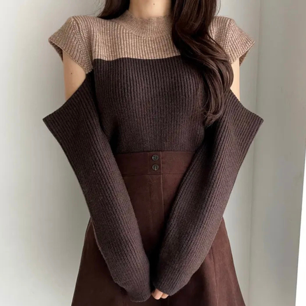 Jersey Mujer de Punto Suave Diseño Moderno Ajuste Regular