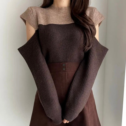 Jersey Mujer de Punto Suave Diseño Moderno Ajuste Regular