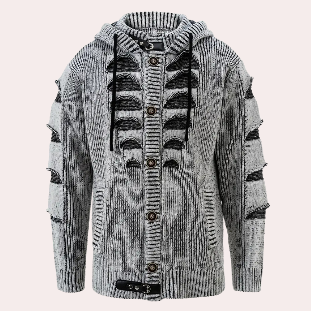 Sudadera Hombre de Pumavetta con Capucha y Botones