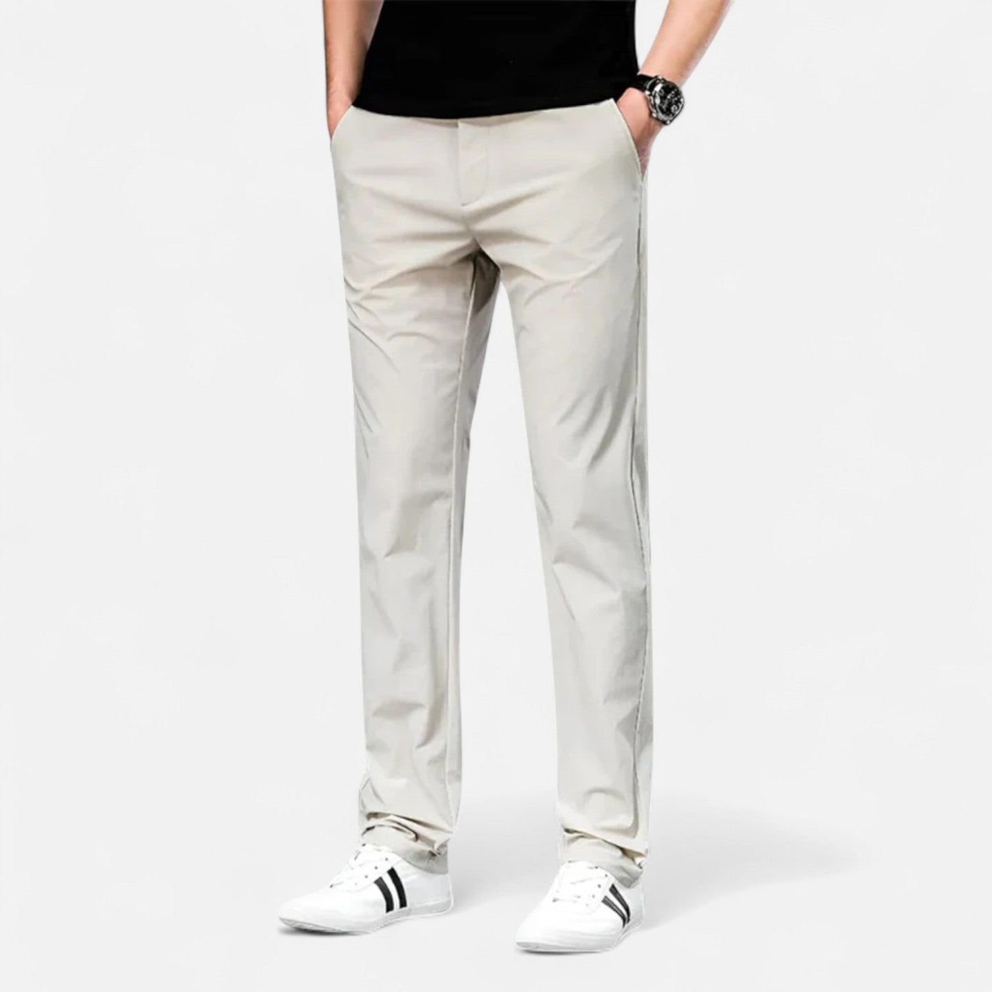 Pantalones Chino Hombre Algodón Comodos Corte Clasico