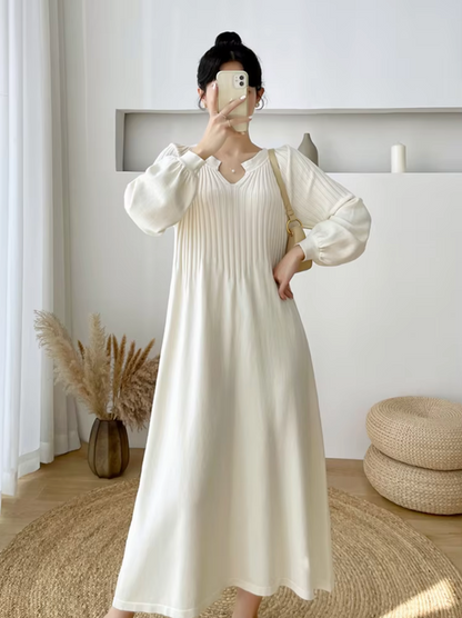 Vestido Mujer de Algodón Holgado Estilo Casual