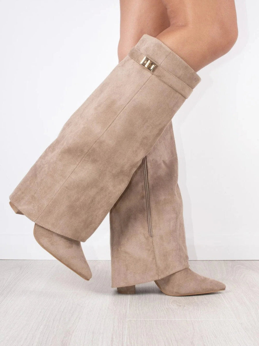 Botas mujer de piel suave y diseño cómodo cierre lateral