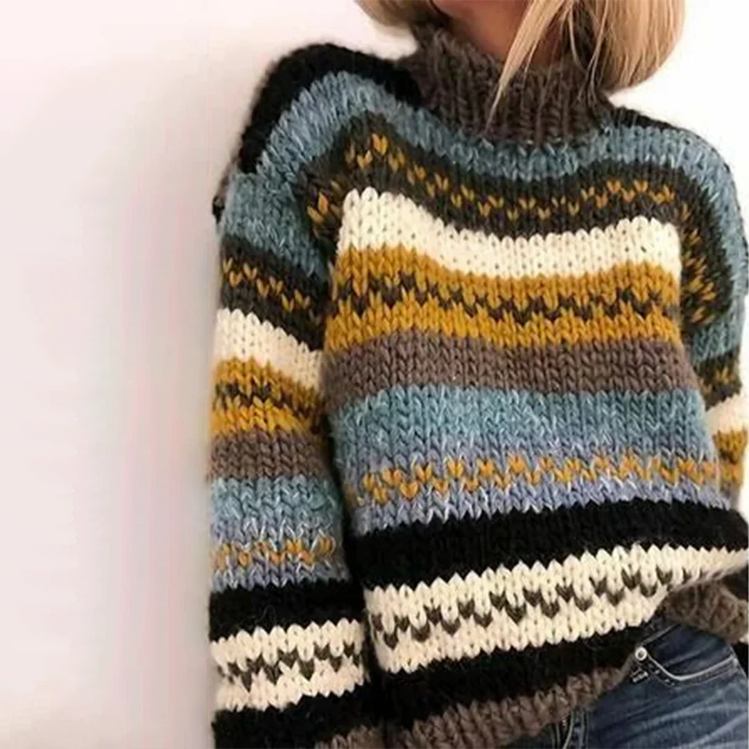 Jersey Mujer Cuello Alto Suave Acogedor - Mavetta