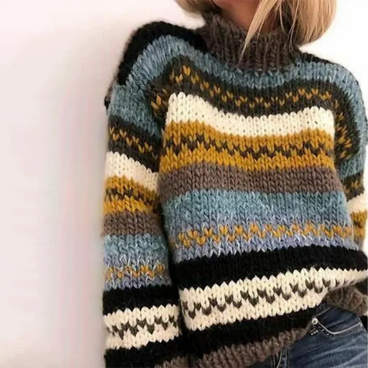 Jersey Mujer Cuello Alto Suave Acogedor - Mavetta