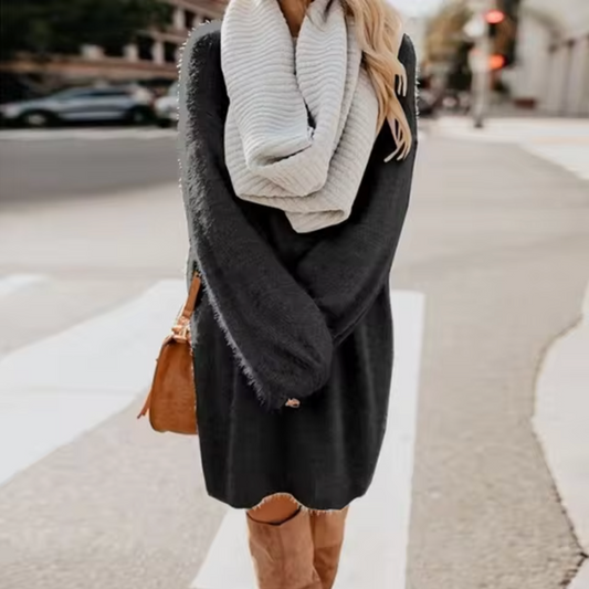 Vestido Suéter Mujer de Algodón Ajuste Cómodo - Mavetta