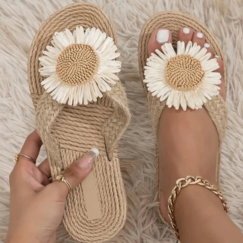 Sandalias mujer artesanales tejido hecho a mano verano - Mavetta