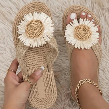 Sandalias mujer artesanales tejido hecho a mano verano - Mavetta