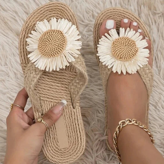 Sandalias mujer artesanales tejido hecho a mano verano - Mavetta