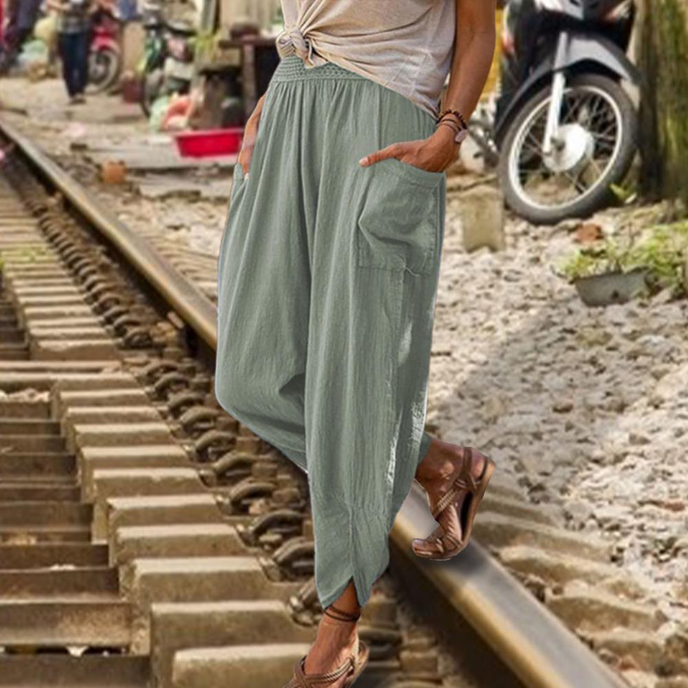 Pantalón Mujer Cómodo Moda Ajuste Regular