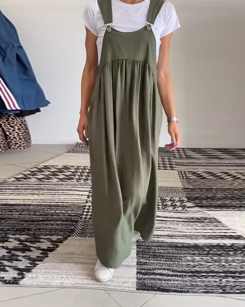 Vestido Mujer Ligero Fluido Detalles Modernos Ajuste Suelto