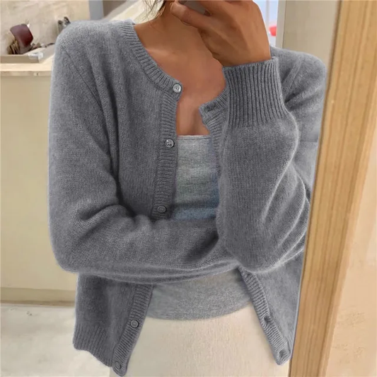 Chaqueta de punto mujer de cachemir suave ajuste cómodo - Mavetta
