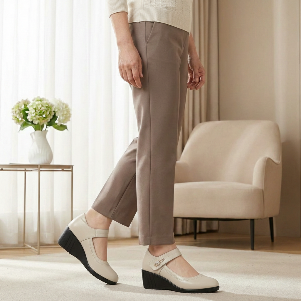 Zapatos Tacón Medio Mujer Diseño Ergonómico Uso Diario