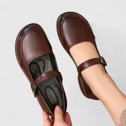 Zapatos Mujer Clasicos Hebilla Tacón Bajo Primavera