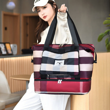 Bolsa de viaje mujer de lana ligera y grande