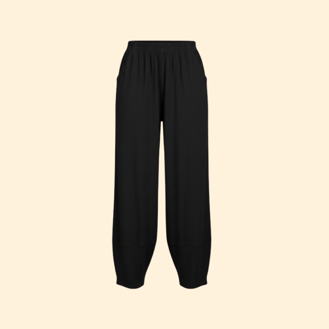 Pantalones Mujer Pata Ancha Algodón Cintura Elástica Holgados - Mavetta