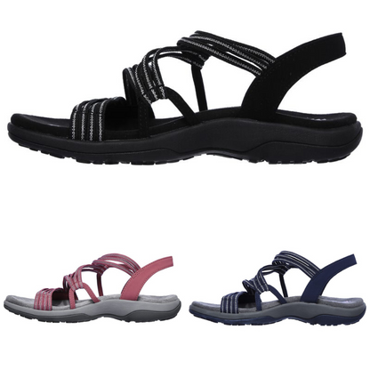 Sandalias ortopédicas mujer con tiras diseño abierto