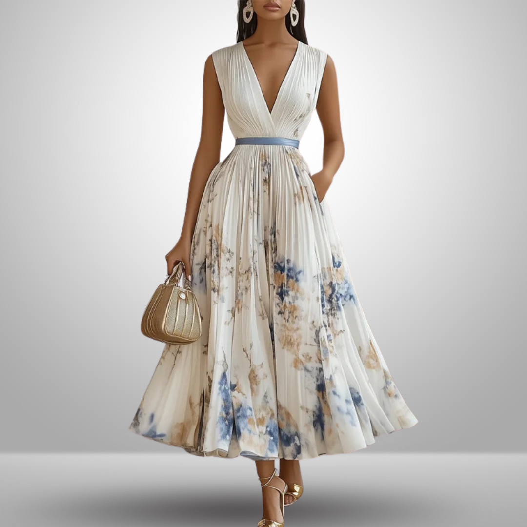 Vestido Maxi Mujer Sin Mangas Fluido Veraniego - Mavetta