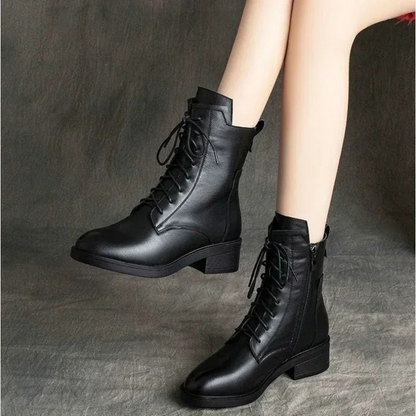 Botines Mujer Piel Sintética Punta Afilada - Mavetta