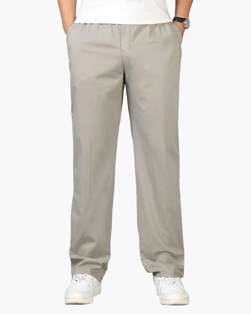 Pantalones Capri Mujer Algodón Lino Cintura Elástica Ajustable - Mavetta