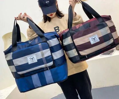 Bolsa de viaje mujer de lana ligera y grande