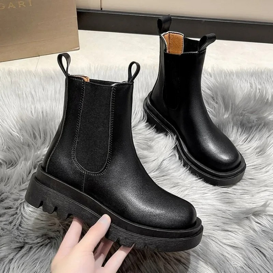 Botas Chelsea Mujer con Doble Tirador Suela Gruesa - Mavetta