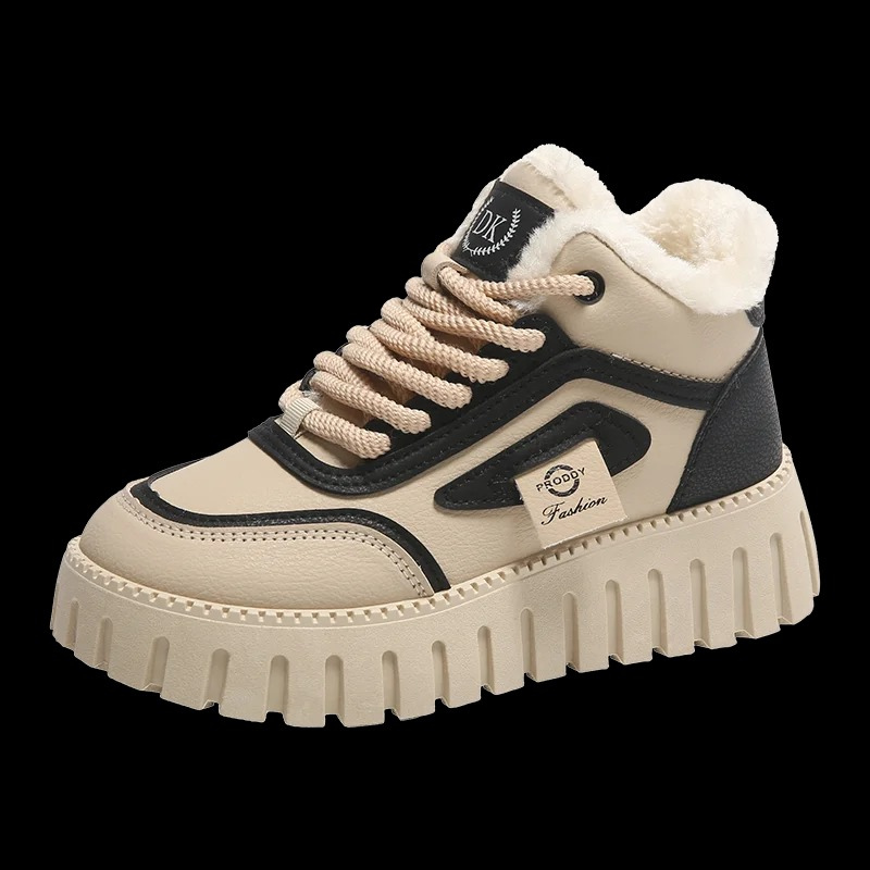 Botines Mujer Altos Invierno Estampado Logo
