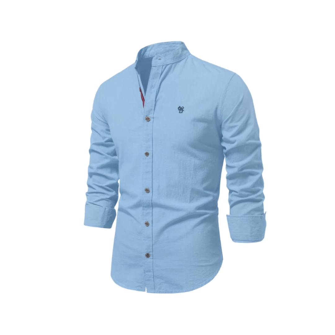 Camisa casual hombre botones manga larga entretiempo