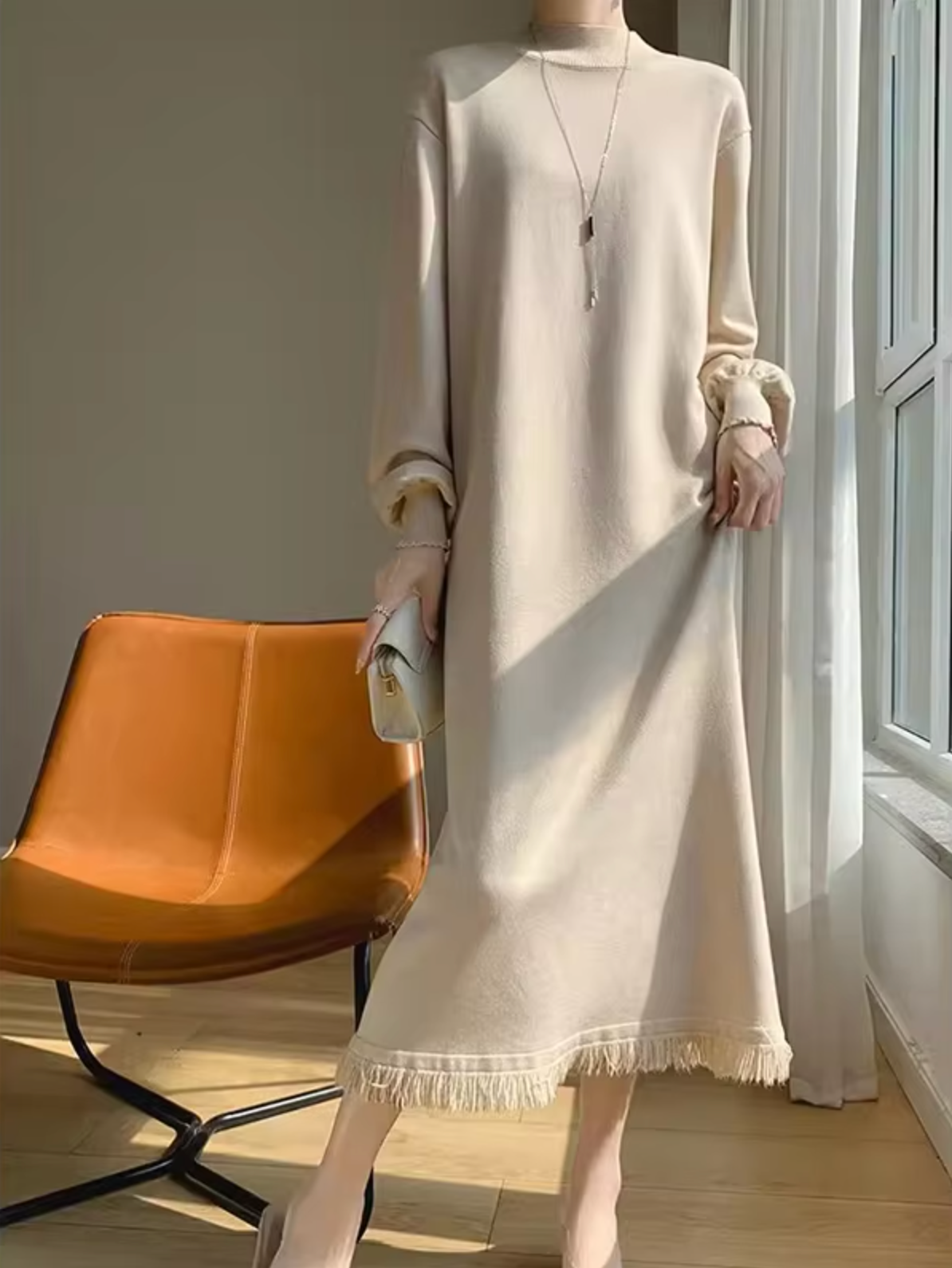 Vestido Suéter Mujer de Punto Estilo Casual - Mavetta