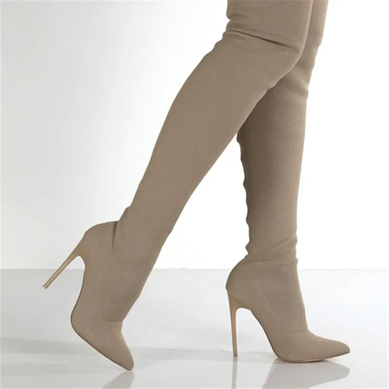 Botas altas mujer ligeras tacón alto overknee - Mavetta
