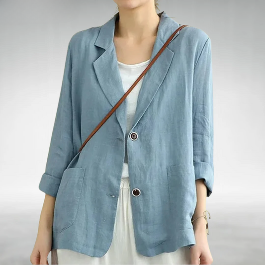 Blazer Mujer Casual Corte Relajado Estilo Moderno - Mavetta