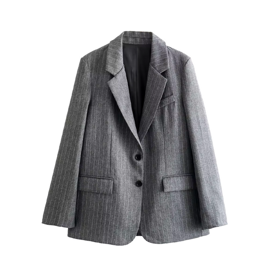 Blazer Mujer de Corte Clásico con Bolsillos de Solapa - Mavetta