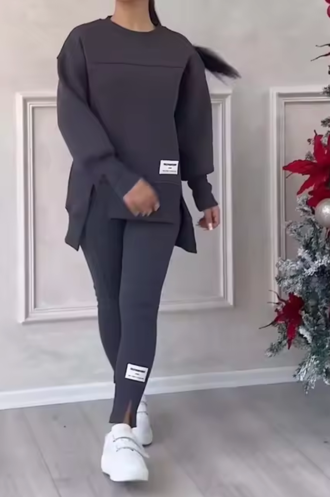Conjunto Mujer Suéter y Pantalón Punto Elegante - Mavetta