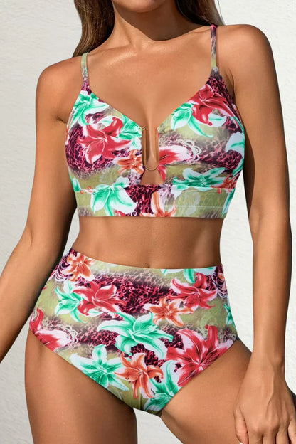 Bikini Mujer Moldeador Cintura Alta Elegante