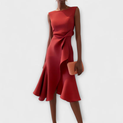Vestido midi mujer corte sofisticado - Mavetta