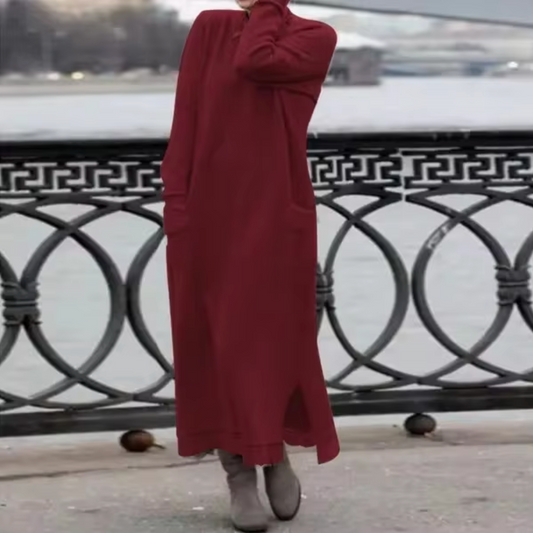 Vestido sudadera mujer de terciopelo holgado - Mavetta