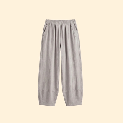 Pantalones Capris Mujer Algodón Cintura Elástica Corte Holgado - Mavetta