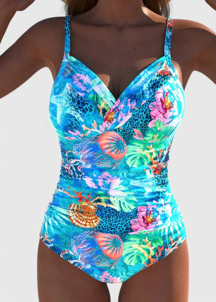 Bañador Mujer Una Pieza Moldeador Escote en V