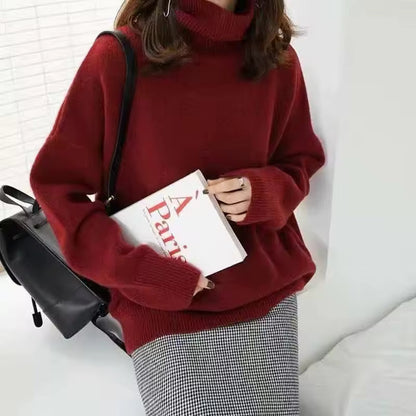 Jersey Mujer Cuello Alto Ajuste Elegante