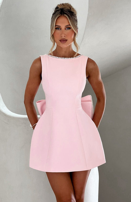 Vestido mini mujer estructurado para invitada de boda - Mavetta