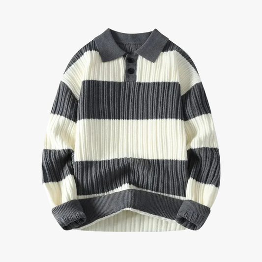 Polo Hombre de Algodón Ajuste Regular a Rayas - Mavetta