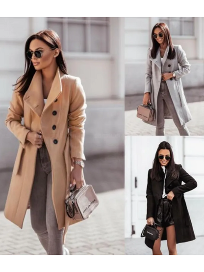 Abrigo Trench Mujer Doble Botonadura Slim Fit - Mavetta