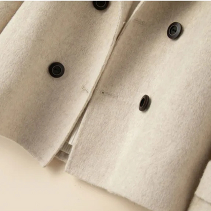 Chaqueta corta mujer de lana corte clásico