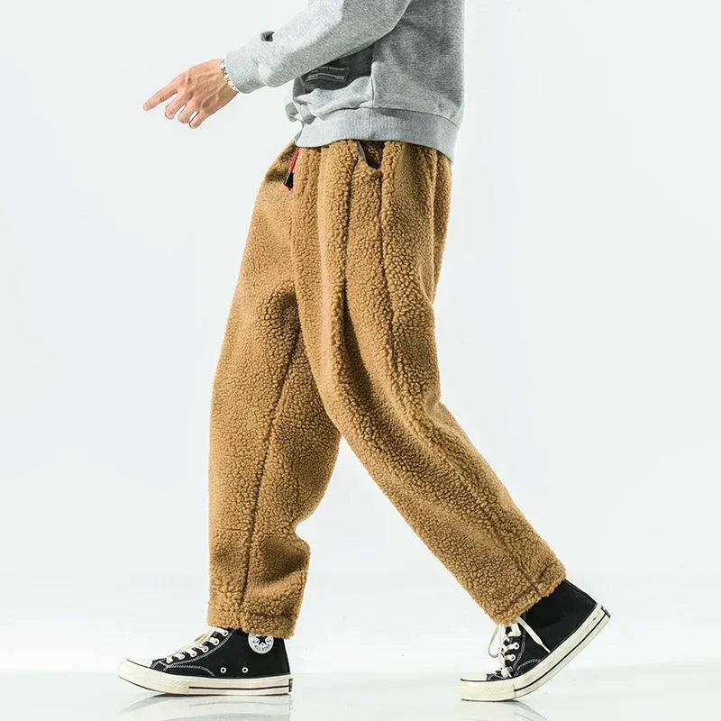 Pantalones Hombre de Borreguito Calidos Ajuste Confortable