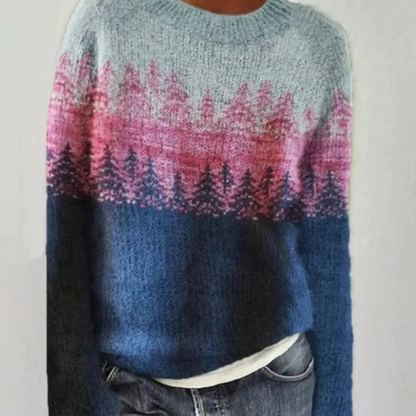 Jersey Mujer de Punto Suave y Cálido Ajuste Confortable