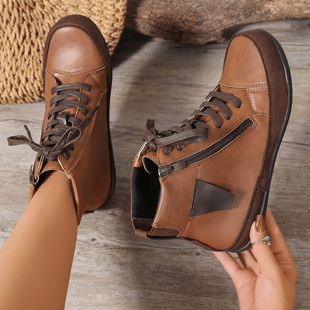 Botas altas mujer con cremallera y plantilla cómoda