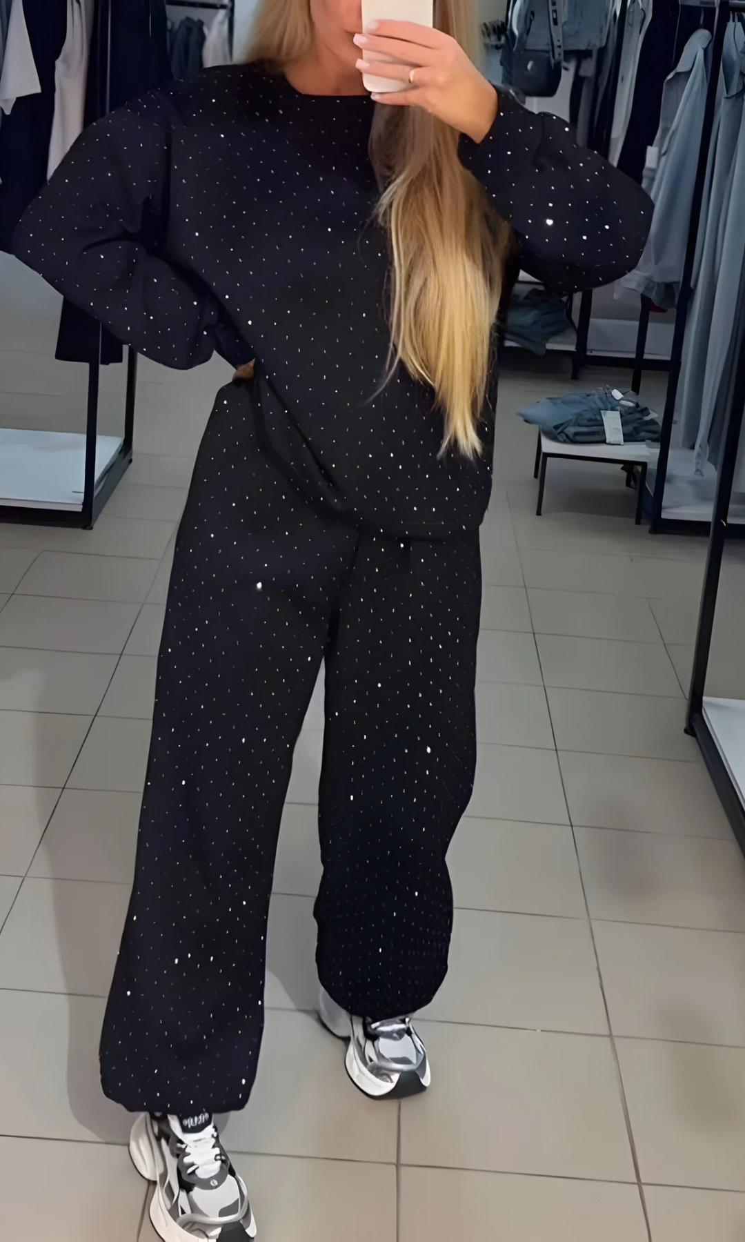 Conjunto Mujer Comodo con Brillo y Tela Suave