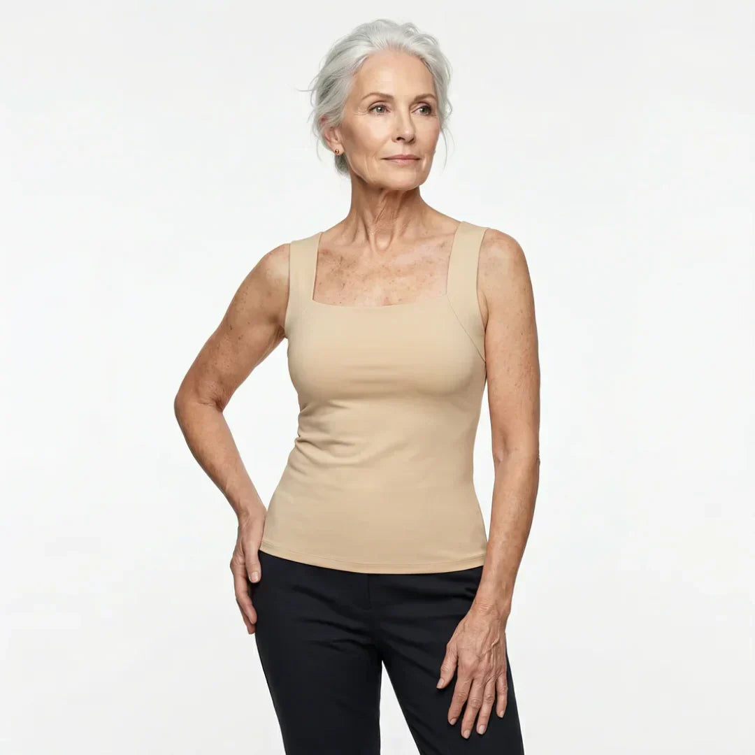 Camiseta Mujer con Sujetador Integrado Ajuste Confortable