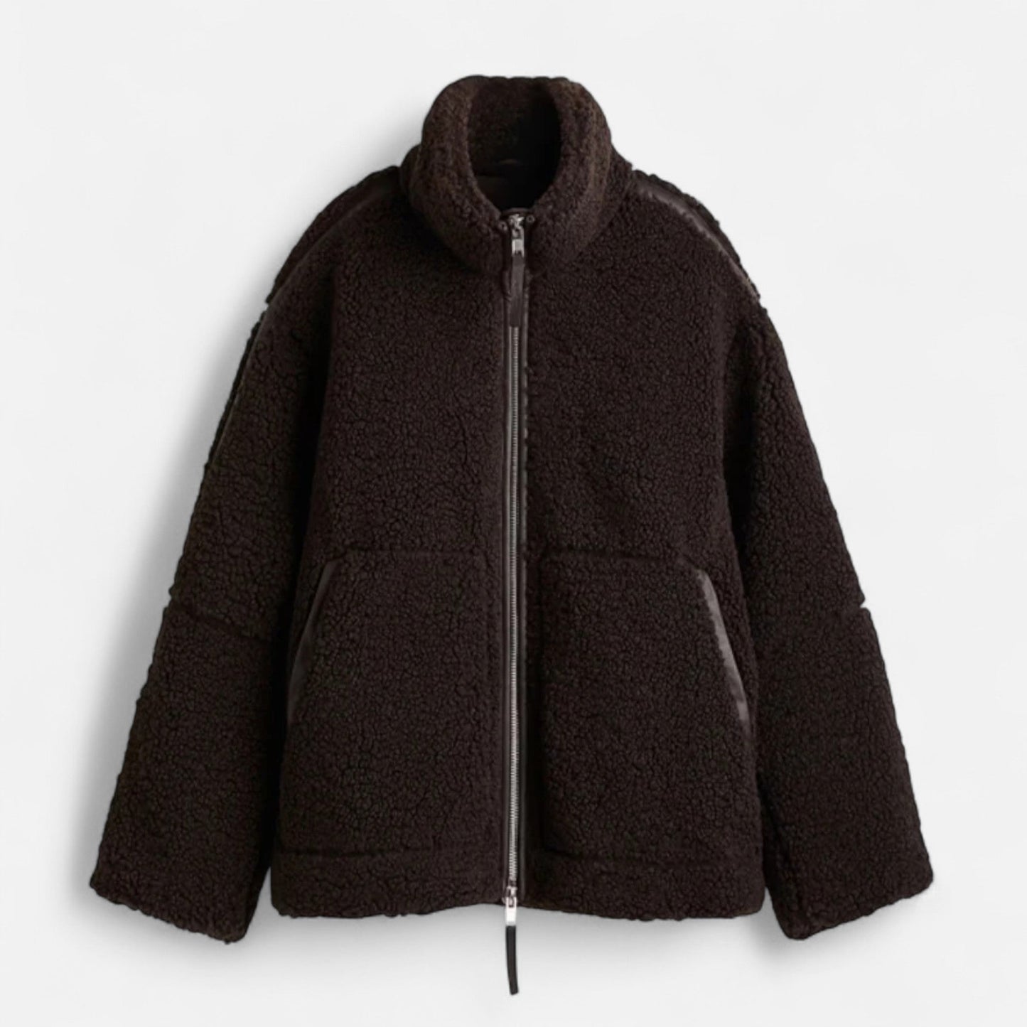 Chaqueta Invierno Mujer Corte Estructurado Cremallera