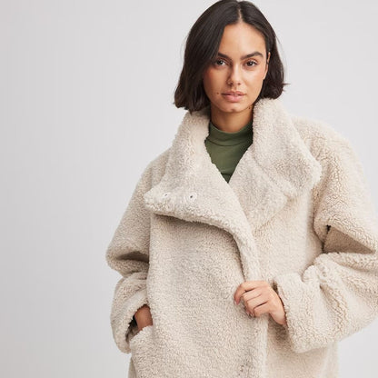 Abrigo Invierno Mujer Oversize Corte Amplio